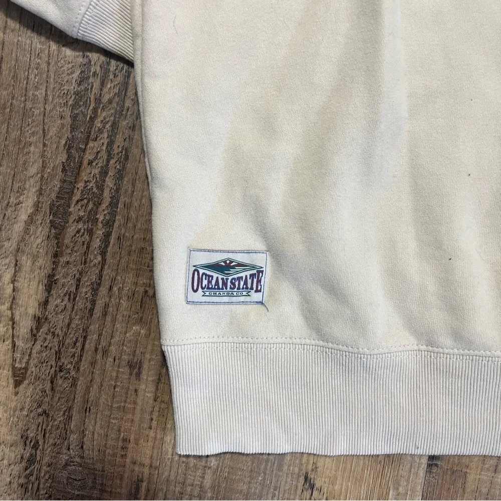 Ghanda Co. Adult Ocean State Cream Rocky Hoodie Unisex Size Small